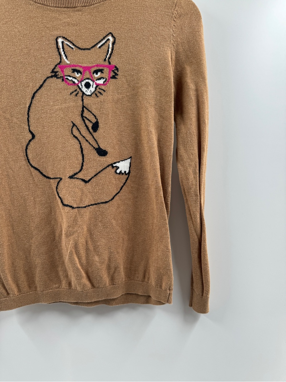 Old Navy Fox Graphic Sweater – Women's Small 100% Cotton - Picture 3 of 8